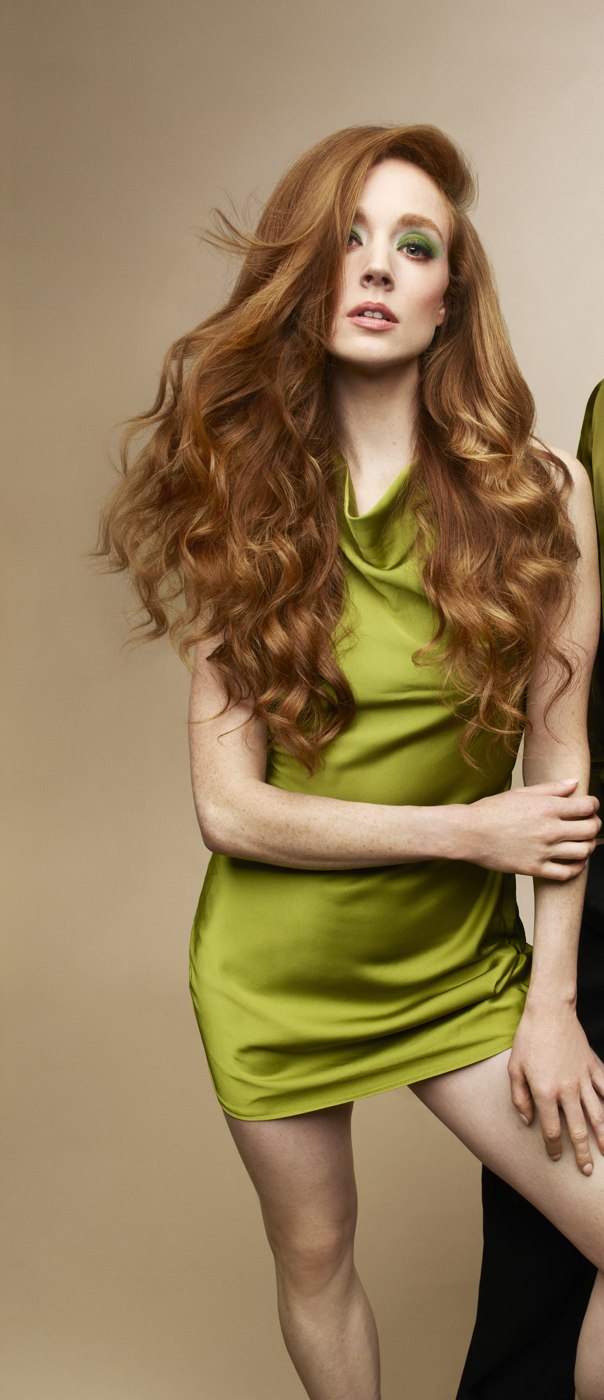 Vivid natural red hair colour
