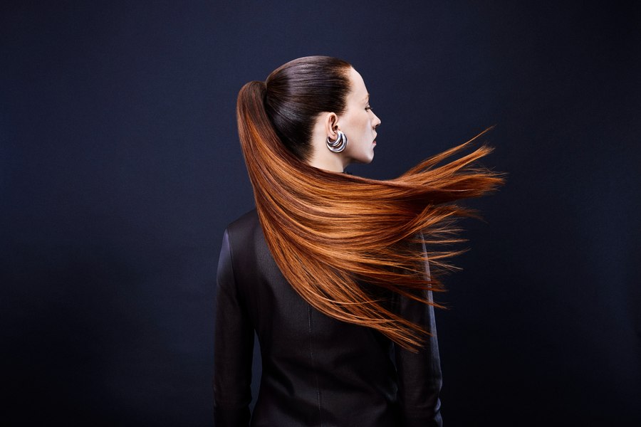 Long flowing extensions in motion